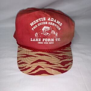 Vintage Monte Adams Pro Guide Service Fishing Trucker Hat